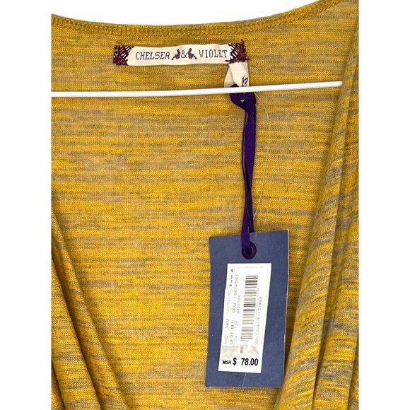 1036 Chelsea & Violet NWT Low Cowl Neck Shrug Long Sleeve Sweater - Picture 2 of 2